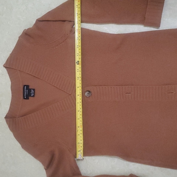 brown Sutton Studio cashmere cardigan, S - Picture 2 of 10